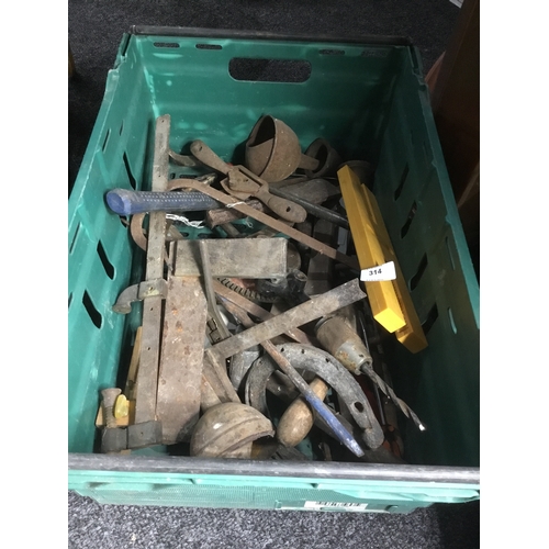 314 - Box of Old and Vintage Tools