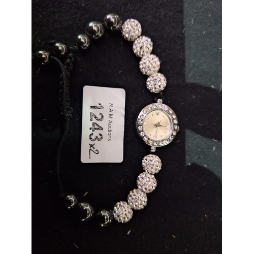 1243 - Hot Diamond Ladies Watch and a Ladies Bracelet Watch