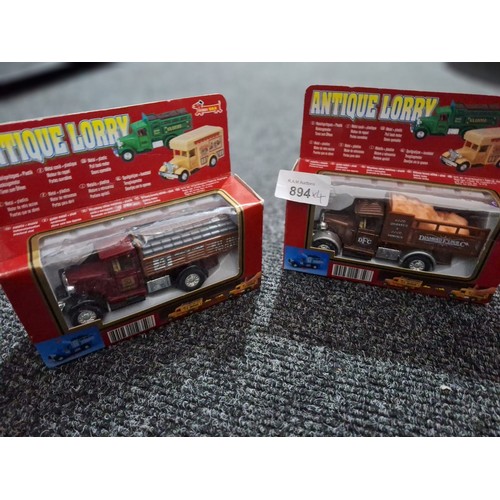 894 - Antique Boxed Lorry's x4