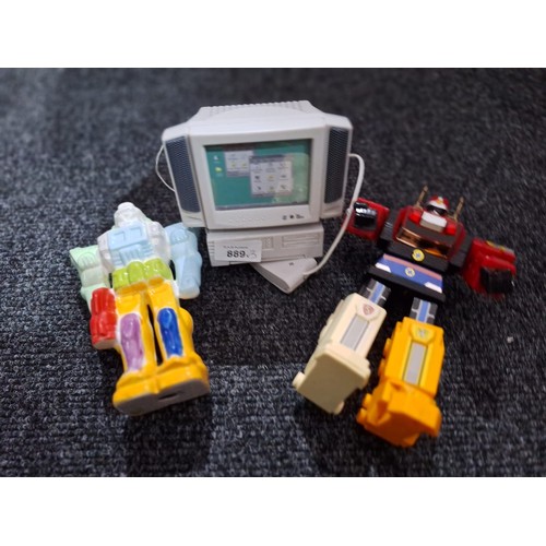 889 - Retro USB Radio and Two Vintage Transformers One Is Ceramic