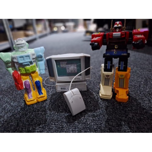 889 - Retro USB Radio and Two Vintage Transformers One Is Ceramic