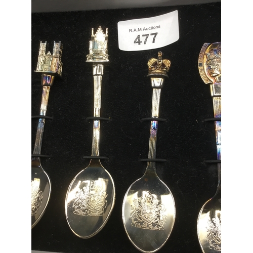 477 - Elizabeth II Diamond Jubilee Spoon Set (4 spoons)