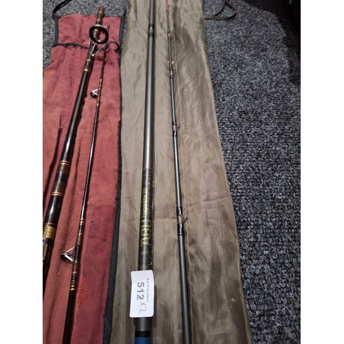 512 - Abu ledger lite rod 9ft + Kasnar international spinning rod London