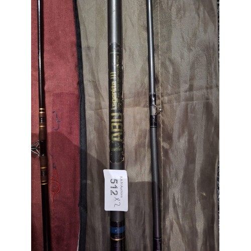 512 - Abu ledger lite rod 9ft + Kasnar international spinning rod London