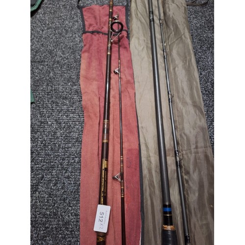 512 - Abu ledger lite rod 9ft + Kasnar international spinning rod London