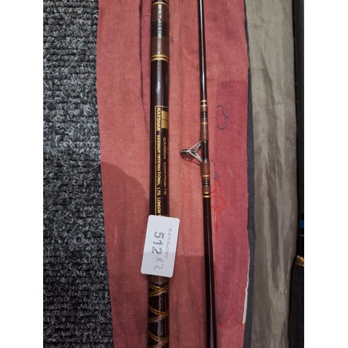 512 - Abu ledger lite rod 9ft + Kasnar international spinning rod London