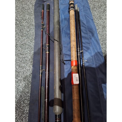 502 - Shakesphere 1842-360 series rod in bag + daiwa sensor rod carbon match 12ft in bag