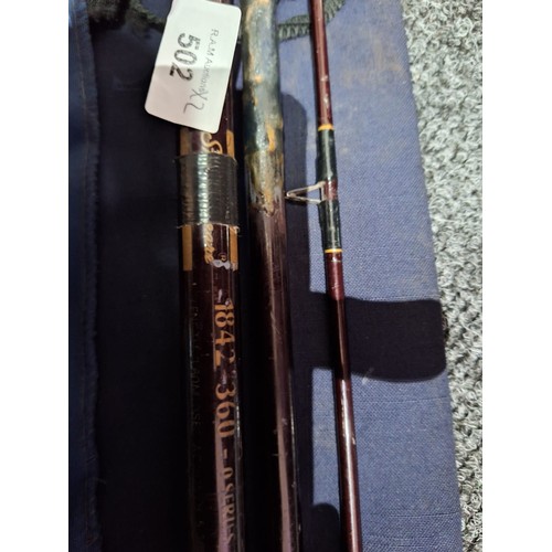 502 - Shakesphere 1842-360 series rod in bag + daiwa sensor rod carbon match 12ft in bag