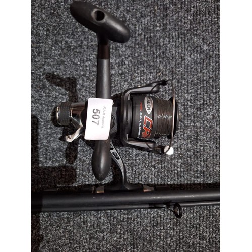 507 - Flader carp rod 3.6 m 2-75lbs carp rod + reel