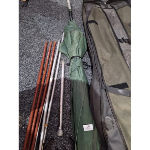 490 - Rod Bag, Umbrella and Rod Rests x4