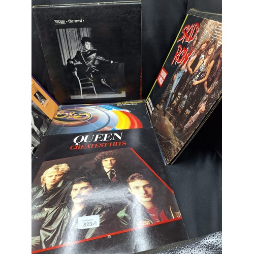 823 - Albums x9 To Include Slade, ELO, Skid Row, Visage, Queen and Phil Collins