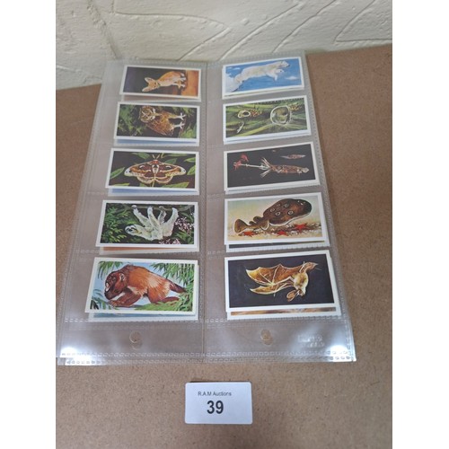 39 - Full Set of Brooke Bond Tea Cards Wonders of Wildlife