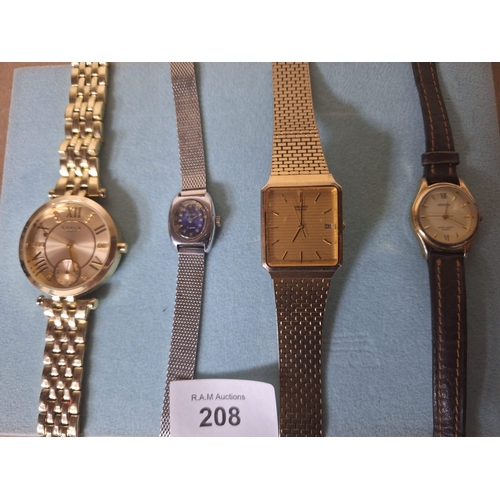 208 - Watches x4 To Include Seiko and Sekonda