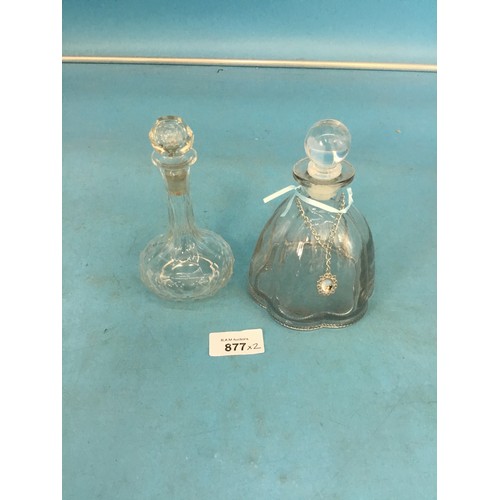 877 - Vintage/Retro Perfume Bottles x2