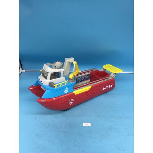 148 - Paw Patrol Boat and Accessories