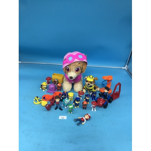 149 - Paw Patrol Figures Etc.