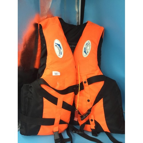 103 - Life Jackets x3 To Include Blue Dolphin, Beacon and Plastimo