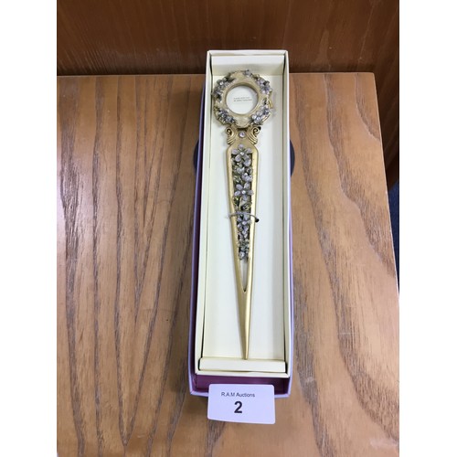 2 - Forget Me Not Letter Opener and Magnifier