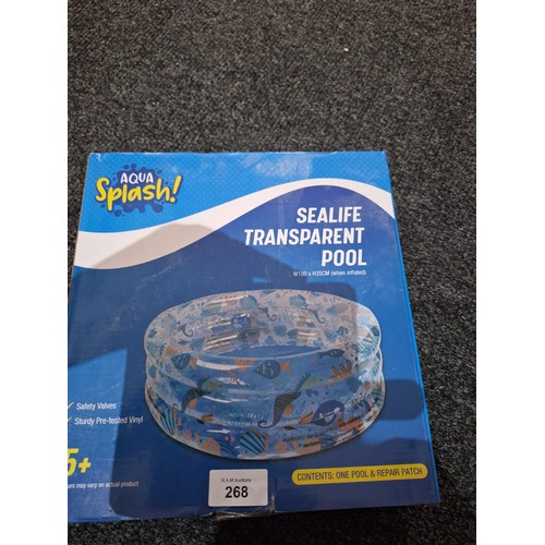 268 - Aqua Splash New In The Box Pool