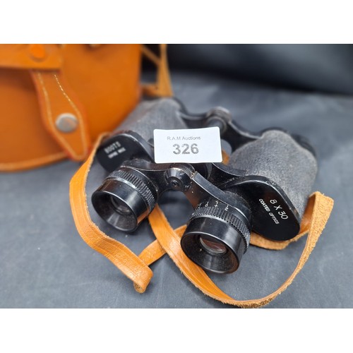 326 - Empire Made Cased Binoculars 8x50