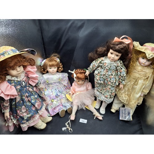 359 - Various Collectable Dolls x5