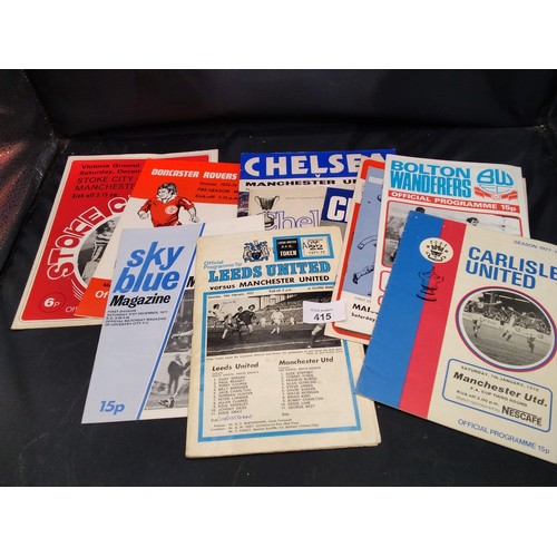 415 - MUFC Away Programmes From 1970 to 1980