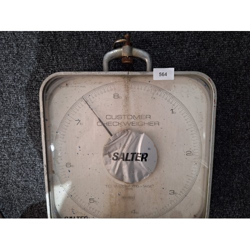 564 - Vintage Customer Weight Checker by Salter Double Sided