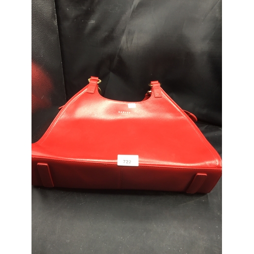 722 - Ladies Genuine Red Radley Handbag