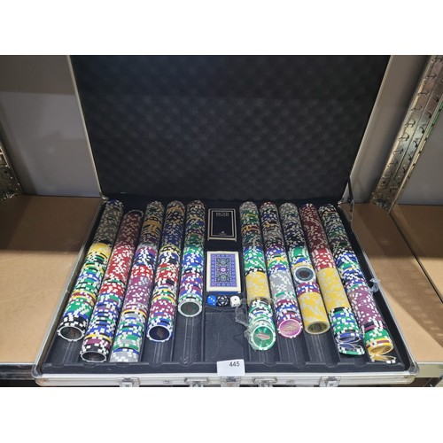 445 - Cased Las Vegas Poker Set