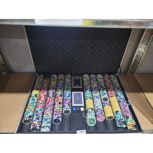 445 - Cased Las Vegas Poker Set