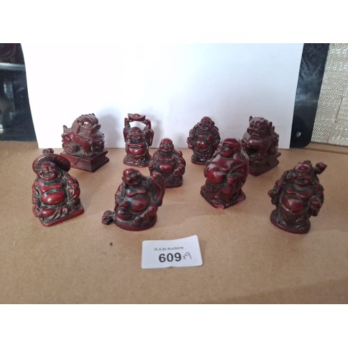 609 - Dogs Of Fo and Various Buddhas x9