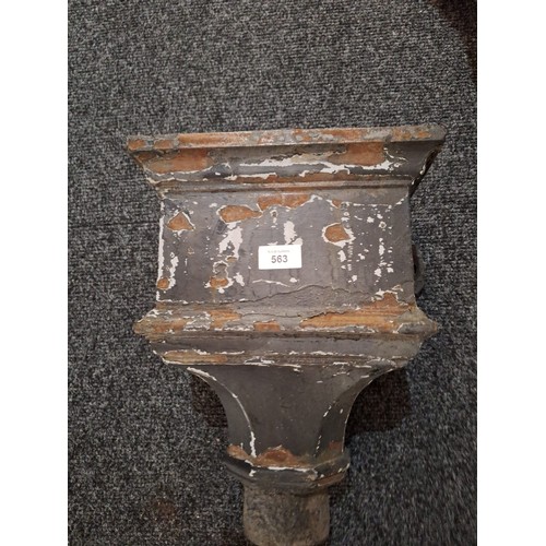 563 - Antique Cast Iron Rain/Drain Collector