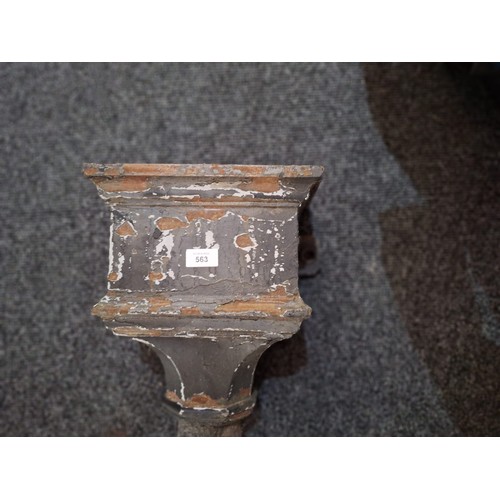 563 - Antique Cast Iron Rain/Drain Collector