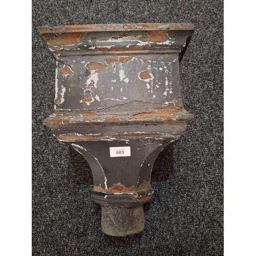 563 - Antique Cast Iron Rain/Drain Collector