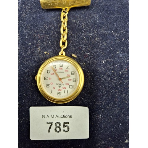 785 - Vintage Lorus Nurses Watch and Fob