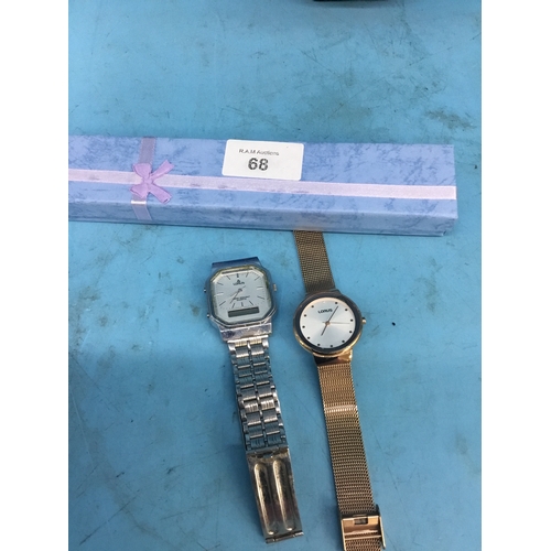 68 - Lorus Watches x2 Ladies and Men's One is Silver Tone and One Is Gold Tone