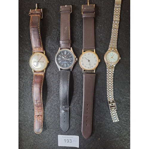 193 - Designer Watch x4 To Include Accurist, Pulsar and Ingersol x2