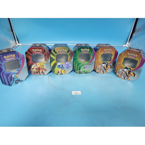 233 - Pokémon Collectors Tins x6