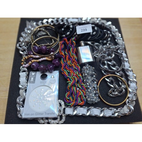 299 - Pad of Fashion and Vintage Jewellery To Include Necklaces and Bangles