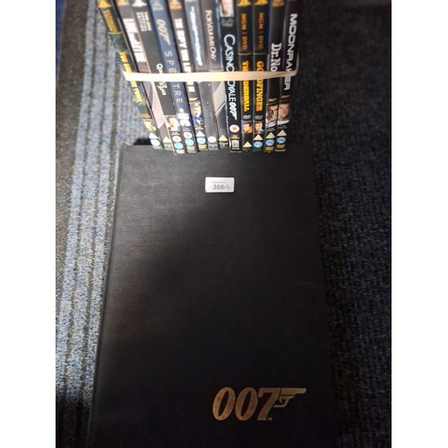 308 - James Bond 007 Book and 12 James Bond DVDS To Include Special Edition