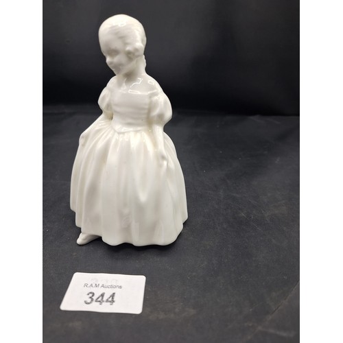 344 - Rare Unmarked and Unpainted Royal Doulton Figurine