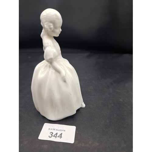 344 - Rare Unmarked and Unpainted Royal Doulton Figurine