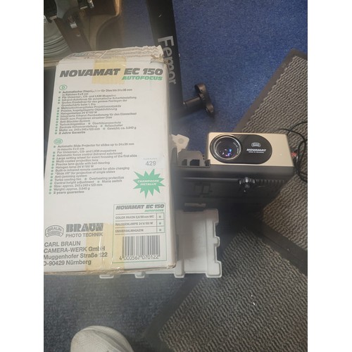 429 - Novamat Boxed EC150 Auto Focus German Made Slide Projector