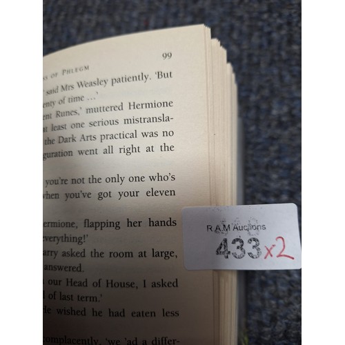 433 - Harry Potter Hardback Books x2 Both With Errors