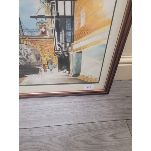 447 - Genuine John Donnelly Signed Watercolour Chester The Clock