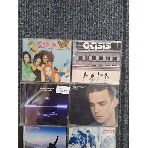 481 - CD's x8 To Include Oasis, Spice Girls, Deep Purple, Queen and Message In a Bottle