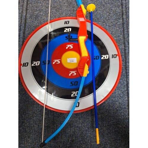 530 - Kids Bow and Arrow and Target Set