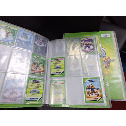 584 - Skylanders Collectable Albums x2 Lots Of Cards