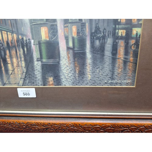 588 - Hand Signed Print By Anthony Orme Chapel Street Salford