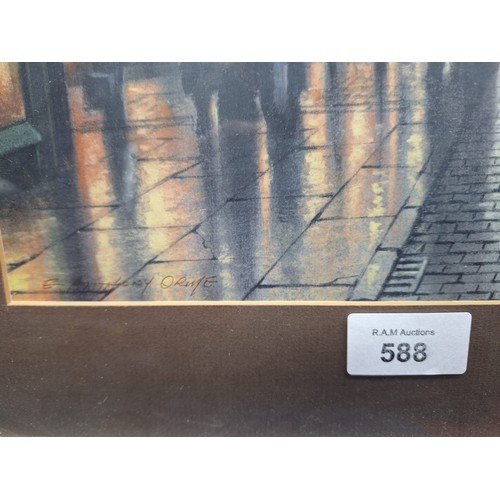 588 - Hand Signed Print By Anthony Orme Chapel Street Salford